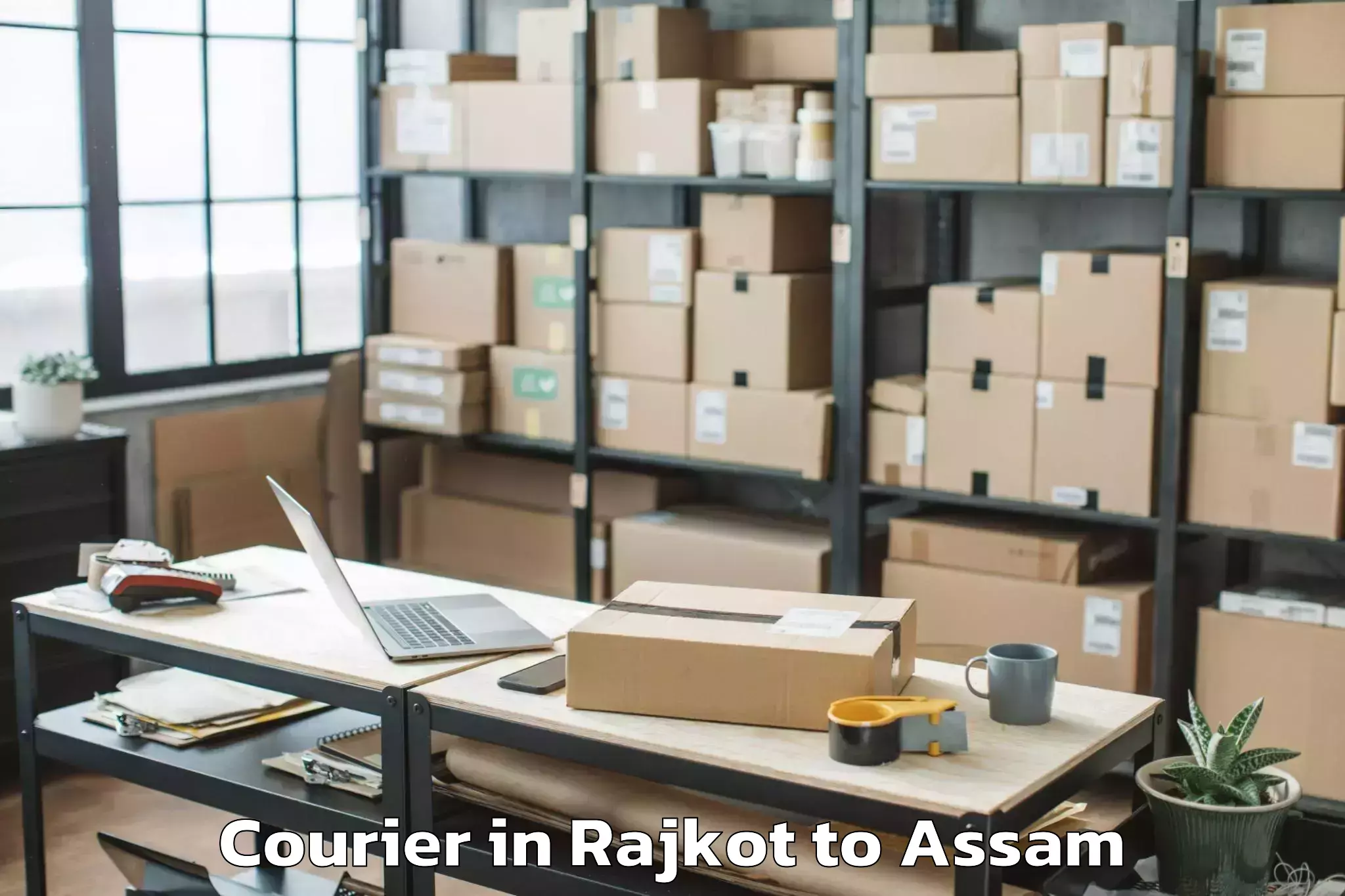 Rajkot to Dhakuakhana Pt Courier Booking